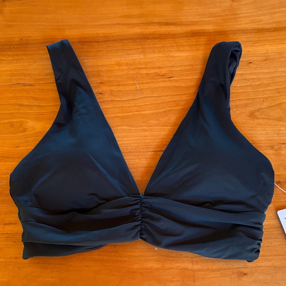Athleta Elegant Black Bikini Top